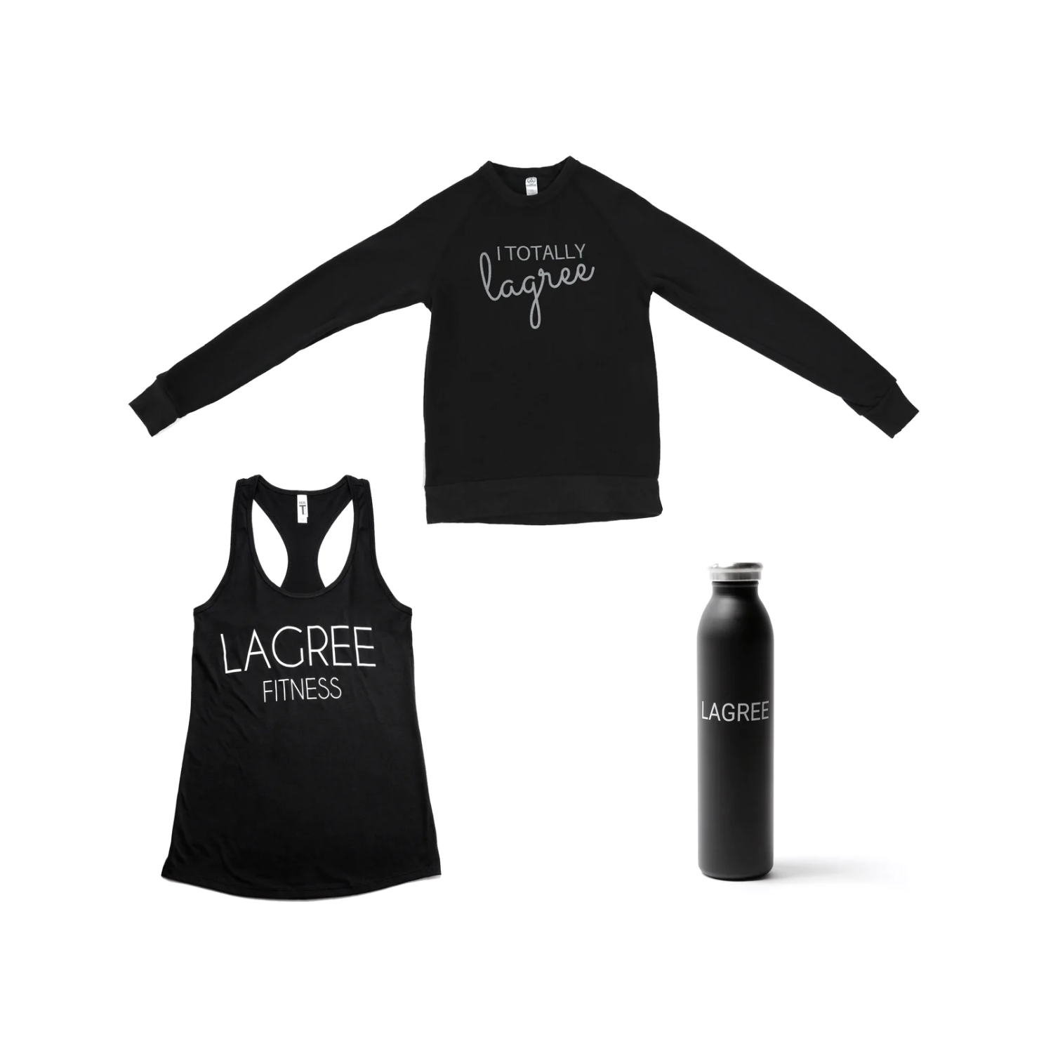 It's LAGREE Racerback + Lagree Water Bottle + ITL Sweater Bundle